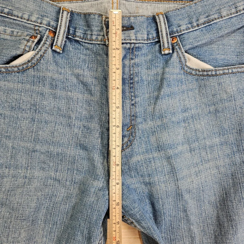 Levi's 527 Jeans Mens 34x30 Blue Slim Bootcut Denim Western Workwear